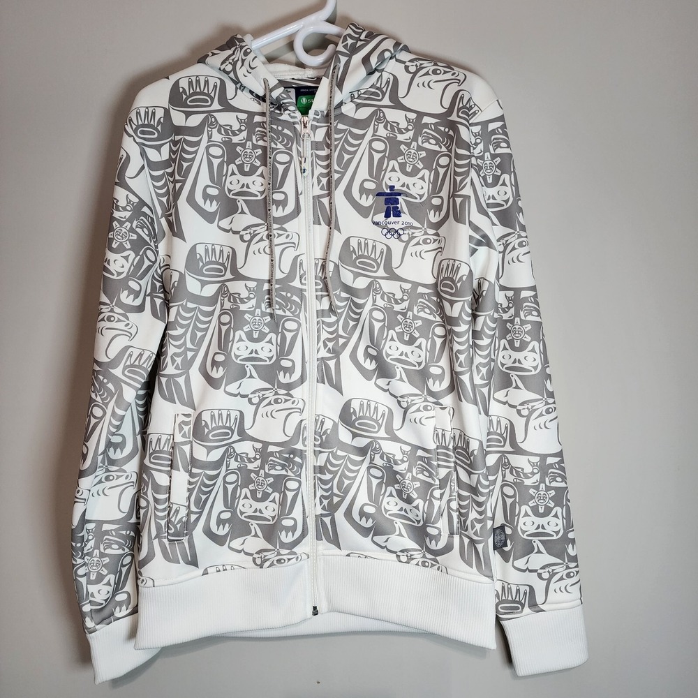 SUNICE Hoodie‎ Mens S Vancouver Olympics Haida Spirit Bear Eagle Indigenous 2010